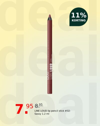 LINE LOUD lip pencil stick #32-Sassy 1.2 ml