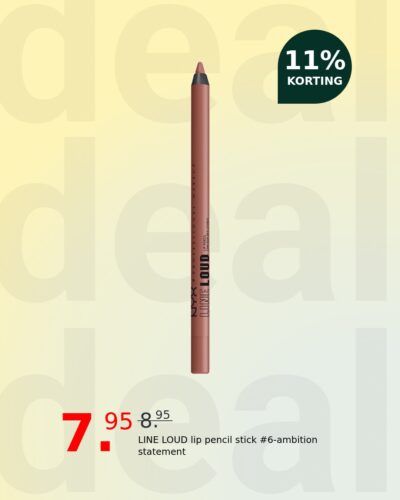 LINE LOUD lip pencil stick #6-ambition statement