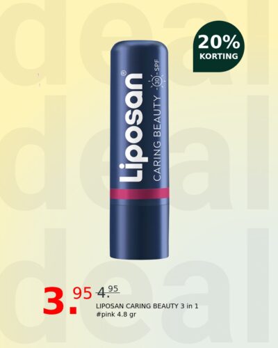 LIPOSAN CARING BEAUTY 3 in 1 #pink 4.8 gr