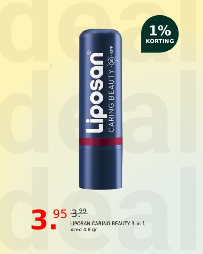 LIPOSAN CARING BEAUTY 3 in 1 #red 4.8 gr