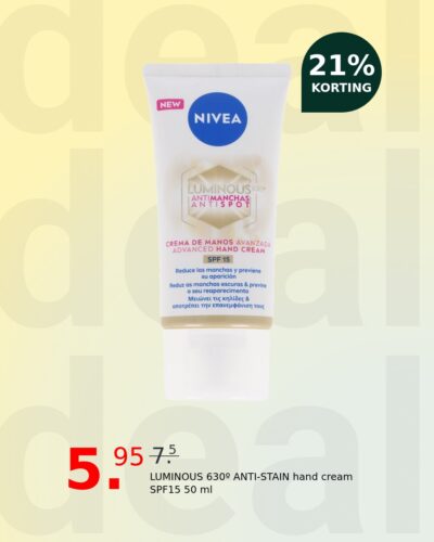 LUMINOUS 630º ANTI-STAIN hand cream SPF15 50 ml