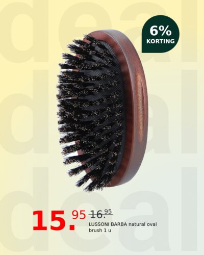 LUSSONI BARBA natural oval brush 1 u