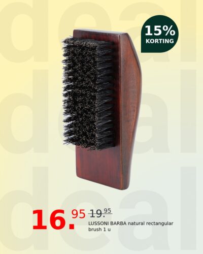 LUSSONI BARBA natural rectangular brush 1 u