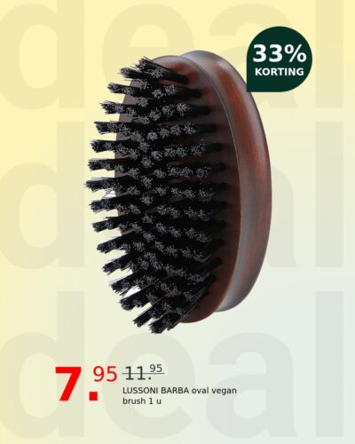 LUSSONI BARBA oval vegan brush 1 u