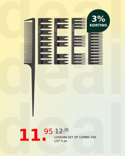 LUSSONI SET OF COMBS 500 LOT 5 pz