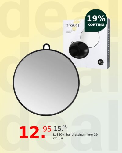 LUSSONI hairdressing mirror 29 cm 1 u