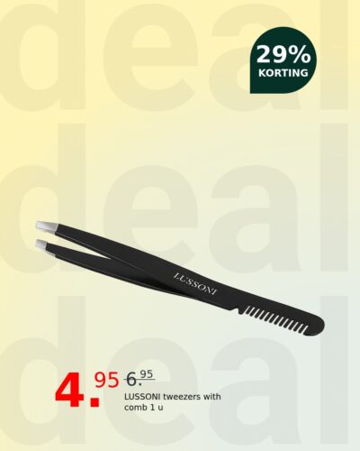 LUSSONI tweezers with comb 1 u