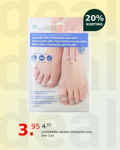 LUXIDERMA calcetín hidratante para pies 2 pz