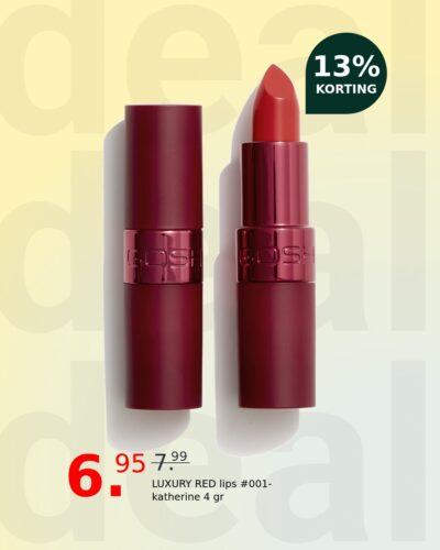 LUXURY RED lips #001-katherine 4 gr