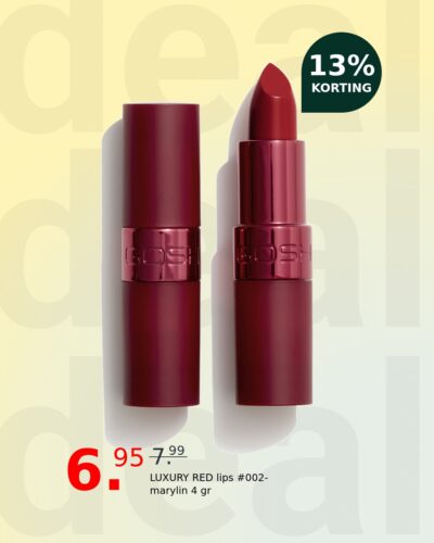 LUXURY RED lips #002-marylin 4 gr
