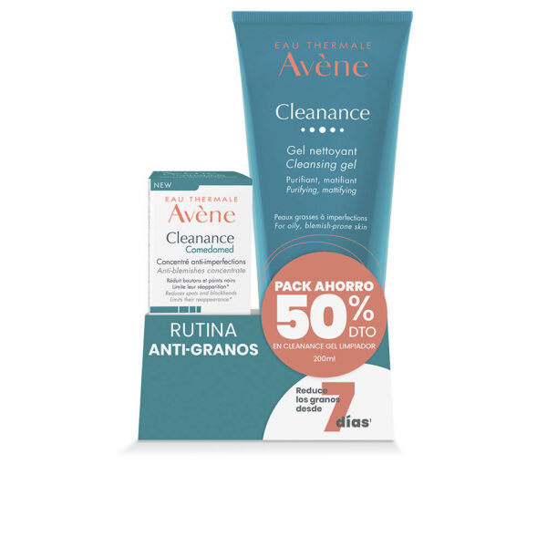 AvÈne CLEANANCE COMEDOMED ANTI-IMPERFECTIONS + CLEANSING GEL CASE 2 pcs