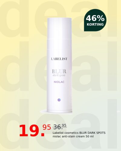 Labelist cosmetics BLUR DARK SPOTS niolac anti-stain cream 50 ml