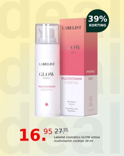 Labelist cosmetics GLOW antiox multivitamin cocktail 30 ml