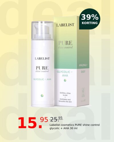 Labelist cosmetics PURE shine control glycolic + AHA 30 ml
