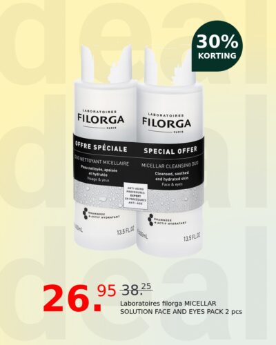 Laboratoires filorga MICELLAR SOLUTION FACE AND EYES PACK 2 pcs