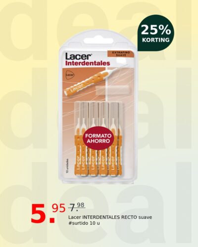 Lacer INTERDENTALES RECTO suave #surtido 10 u