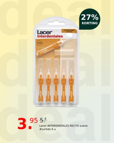 Lacer INTERDENTALES RECTO suave #surtido 6 u