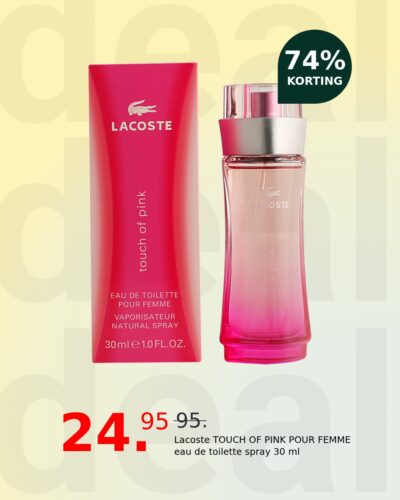 Lacoste TOUCH OF PINK POUR FEMME eau de toilette spray 30 ml
