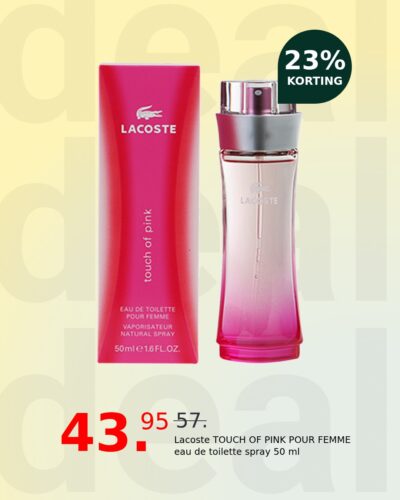 Lacoste TOUCH OF PINK POUR FEMME eau de toilette spray 50 ml