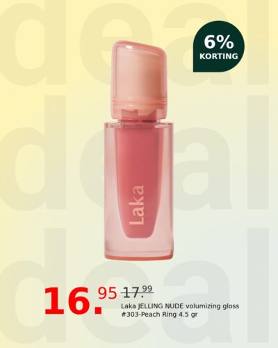Laka JELLING NUDE volumizing gloss #303-Peach Ring 4.5 gr