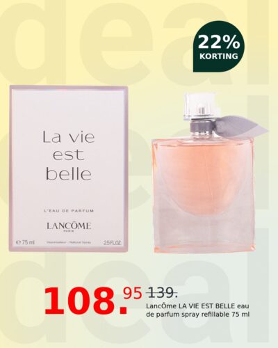 LancÔme LA VIE EST BELLE eau de parfum spray refillable 75 ml