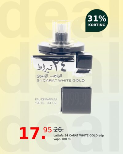 Lattafa 24 CARAT WHITE GOLD edp vapo 100 ml