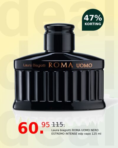 Laura biagiotti ROMA UOMO NERO ESTREMO INTENSE edp vapo 125 ml