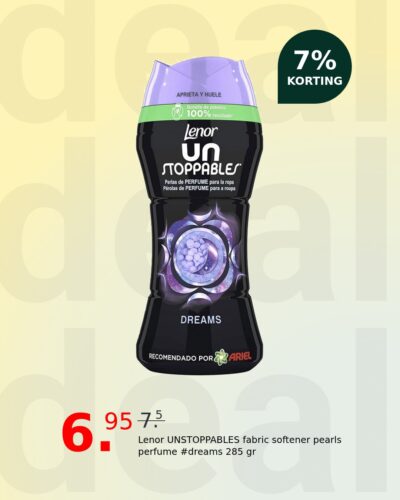 Lenor UNSTOPPABLES fabric softener pearls perfume #dreams 285 gr
