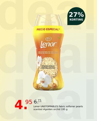 Lenor UNSTOPPABLES fabric softener pearls scented #golden orchid 195 g