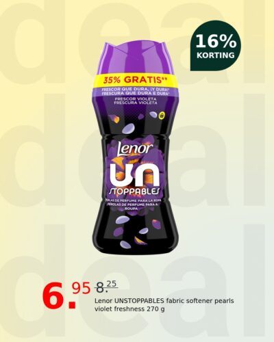 Lenor UNSTOPPABLES fabric softener pearls violet freshness 270 g