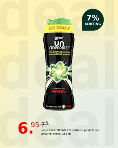 Lenor UNSTOPPABLES perfume pearl fabric softener #ariel 285 gr