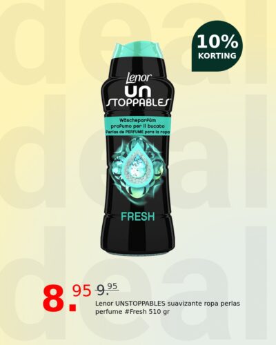 Lenor UNSTOPPABLES suavizante ropa perlas perfume #Fresh 510 gr