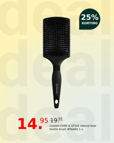 Lussoni CARE & STYLE natural boar bristle brush #Paddle 1 u