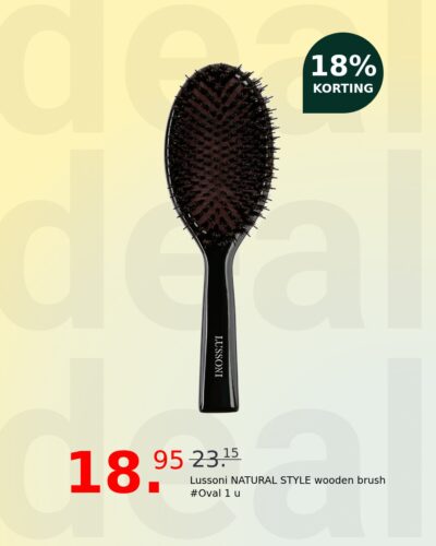 Lussoni NATURAL STYLE wooden brush #Oval 1 u