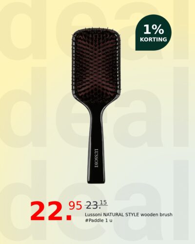 Lussoni NATURAL STYLE wooden brush #Paddle 1 u