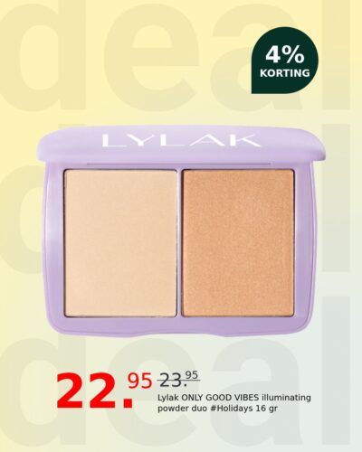 Lylak ONLY GOOD VIBES illuminating powder duo #Holidays 16 gr