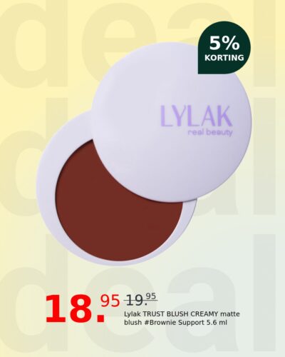 Lylak TRUST BLUSH CREAMY matte blush #Brownie Support 5.6 ml