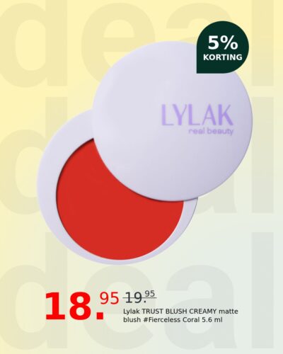 Lylak TRUST BLUSH CREAMY matte blush #Fierceless Coral 5.6 ml