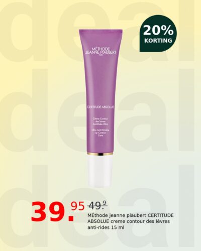 MÉthode jeanne piaubert CERTITUDE ABSOLUE creme contour des lèvres anti-rides 15 ml