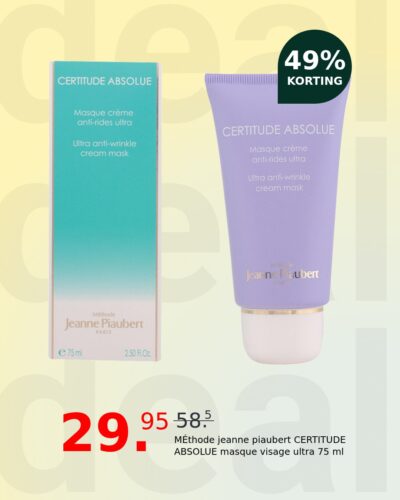 MÉthode jeanne piaubert CERTITUDE ABSOLUE masque visage ultra 75 ml