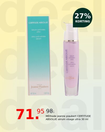 MÉthode jeanne piaubert CERTITUDE ABSOLUE sérum visage ultra 30 ml