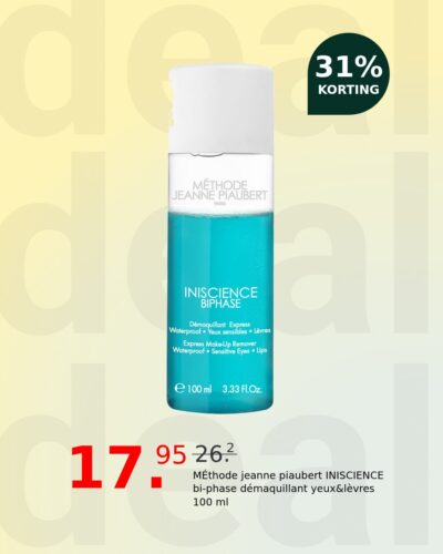 MÉthode jeanne piaubert INISCIENCE bi-phase démaquillant yeux&lèvres 100 ml