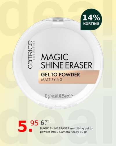 MAGIC SHINE ERASER mattifying gel to powder #010-Camera Ready 10 gr
