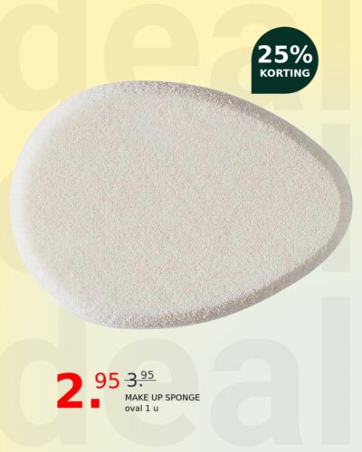 MAKE UP SPONGE oval 1 u