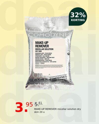 MAKE-UP REMOVER micellar solution dry skin 20 u