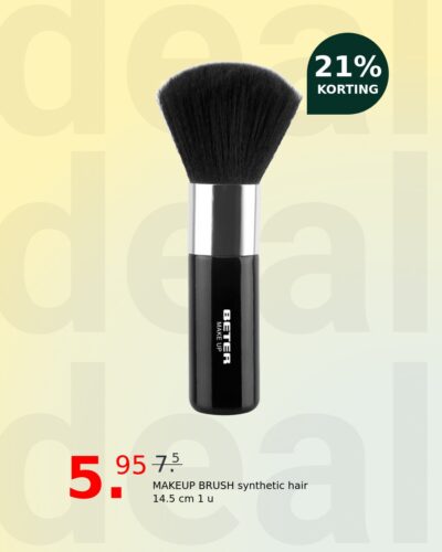 MAKEUP BRUSH synthetic hair 14.5 cm 1 u