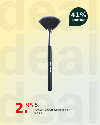 MAKEUP BRUSH synthetic hair fan 1 u