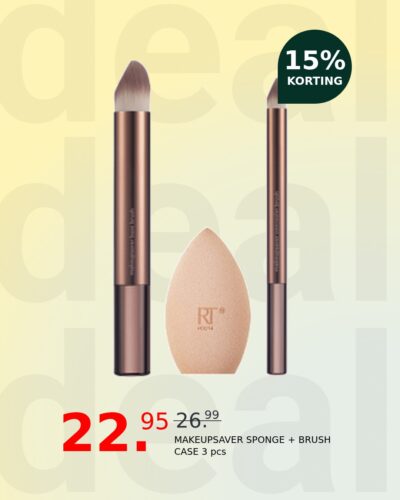 MAKEUPSAVER SPONGE + BRUSH CASE 3 pcs