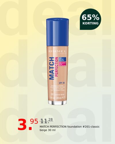 MATCH PERFECTION foundation #201-classic beige 30 ml