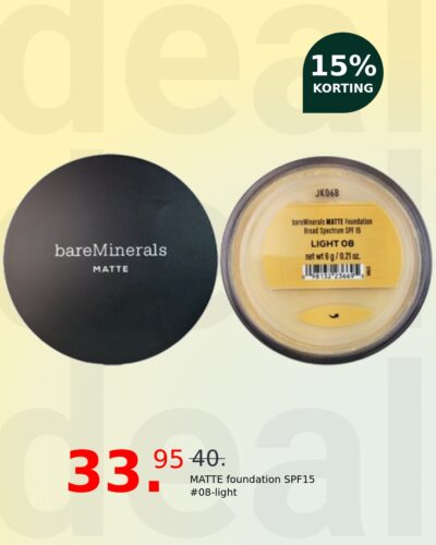 MATTE foundation SPF15 #08-light